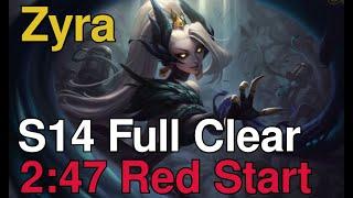 Zyra Jungle Clear | 2:47 Red Start 1 Smite | Fastest clear in the game