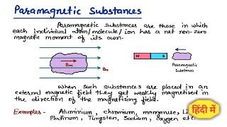 20. Paramagnetic materials | class 12th | Physics handwritten notes #cbse