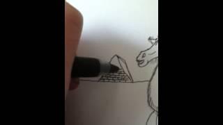 Camel Doodle - Pyramids