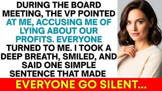 VP Called Me a Liar in Front of the Board—My Calm Reply Left Everyone Speechless...