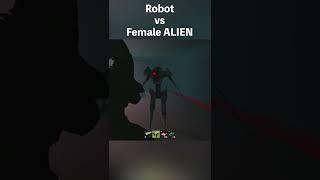 Robot vs Female ALIEN