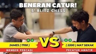 Pernah menang melawan master di kejuaraan terbuka! James vs Mat sekak! [ Beneran Catur ]