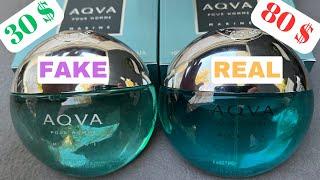 Fake vs Real Bvlgari AQVA Marine Pour Homme Perfume 100 ml