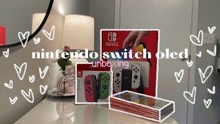 nintendo switch oled unboxing (white) | 2023