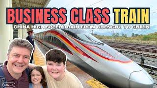 CHINA HIGH SPEED BUSINESS CLASS TRAIN From Chengdu to Guilin