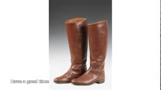 brown leather riding boots