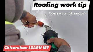 Single play roofing work tip, y consejo chingon LEARN MF 🫵