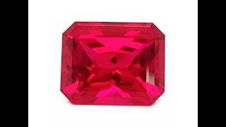 Chatham Radiant Cut Rubies: Lab-grown radiant cut rubies