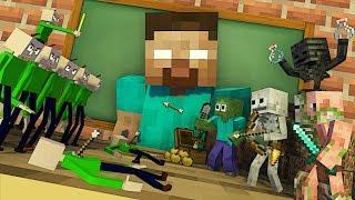 Monster School : TINY BALDI CHALLENGE - Minecraft Animation