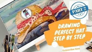 The Hidden Art Trick Behind Drawing the Perfect Hat | Acrylic Painting for Beginners"