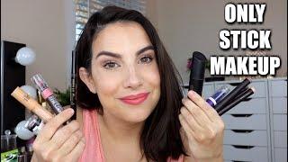 FULL FACE - ONLY STICK MAKEUP | Chit Chat + Reviews