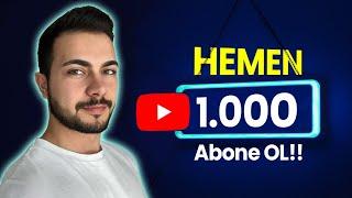 SIFIRDAN 1000 ABONE NASIL YAPILIR? | YOUTUBE ABONE ARTTIRMA