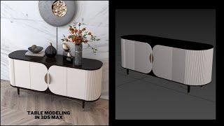 Table Modelling In 3ds Max | AutoDesk 3ds Max | Esthetic Space Decor