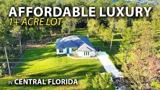 We Toured A BRAND NEW Florida Home With 1 ACRE OF LAND | Affordable Luxury home in Central Florida