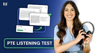 Full PTE Listening Sample Test with Answers 2024