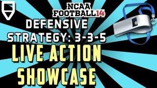 NCAA Defense Secrets: 3-3-5 - Plays and live action