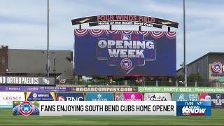 Fans enjoy South Bend Cubs home opener