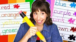 How to Write COLORS! | Learn to Write Color Words | Practice Handwriting with Bri Reads