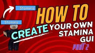 How to make a stamina gui! | Roblox Studio