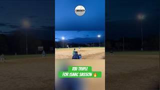 Isaac Sasson Smacks an RBI Triple Down the RF Line! #bkssoftball