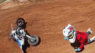 8yo Gnarly Mx crash ! Shook it off like nothing!