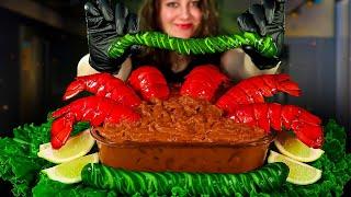 ASMR SEAFOOD BOIL MUKBANG |LOBSTER TAILS | IN MY SPICY CREAMY DIPPIN' SAUCE |ASMR FOOD | ASMR EATING