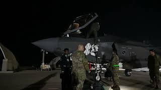 U.S. Air Force Tankers and Fighters arrive at Nevatim Airbase, Israel