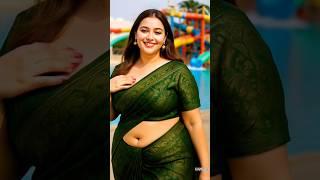 AI fashion queen slaying in saree at the water park #aimodel