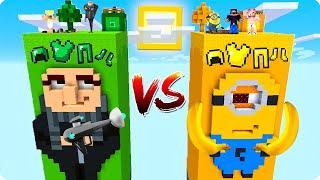 ЧАНК ГРЮ vs ЧАНК МИНЬОНА В МАЙНКРАФТ! ШЕДИ ЛЕСКА И НУБИК ПРОТИВ MINECRAFT