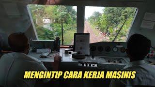 BEGINILAH CARA KERJA MASINIS SAAT MENGENDARAI KERETA API JENGGALA | HARUS FOKUS TERUS KE DEPAN!!