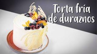 Torta Fría De Duraznos- húmeda y Esponjosa