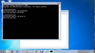 Change System Date and Time Using Command Prompt in Windows