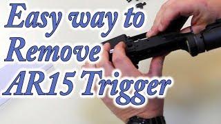 How to Remove a "mil-spec" AR-15 trigger the Easy Way