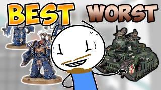 EVERY 40K FACTION'S Best and Worst Models!