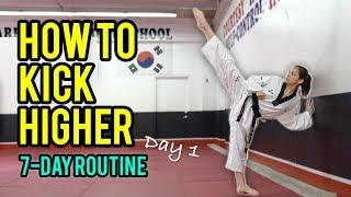 How to Kick Higher: Stretches & Drills (Day 1 Routine)