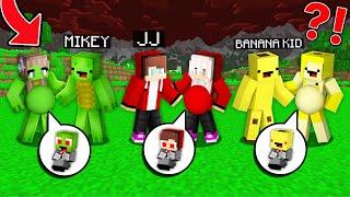 JJ PREGNANT vs Mikey PREGNANT vs Banana Kid PREGNANT by VAMPIRE BABY in Minecraft Maizen!