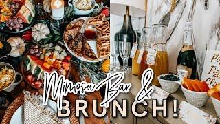 FALL BRUNCH IDEAS AT HOME! | Brunch Decor Ideas | DIY Mimosa Bar