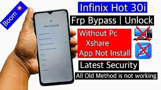 Infinix hot 30i frp bypass app not install solution | Infinix hot 30i frp bypass xshare not working