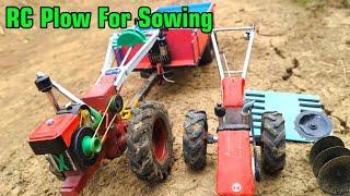 RC DIY Tractor Go To Plow For Sowing The Rice, |DIY Tractor|