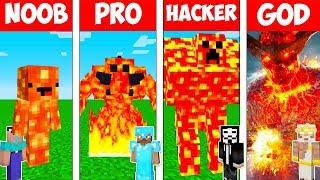 Minecraft NOOB vs PRO vs HACKER vs GOD : LAVA MONSTER in Minecraft! AVM Shorts Animation