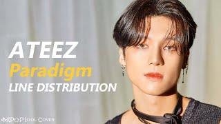 ATEEZ - Paradigm | Line Distribution (Color Coded)