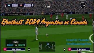 Gameplay EAFOOTBALL 2024|Argentina vs Canada