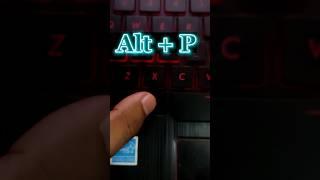 Alt+P(Don't open File) #shorts #windows