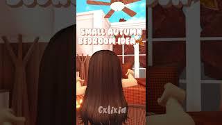 bloxburg small autumn bedroom idea !! #shorts #bloxburg #bloxburgbuild #roblox #bloxburghouse