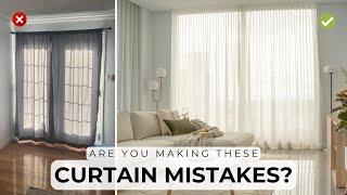 5 Rules For Hanging Curtains & Common Mistakes to Avoid!