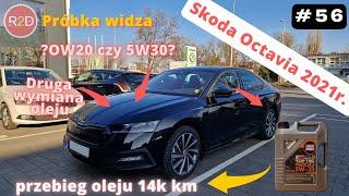 Jakie wyniki da klasa lepkościowa inna niż zaleca producent? Wymiana oleju po 14k km - Octavia#56