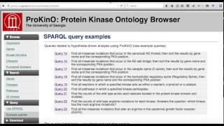 Example Queries over ProKinO: Protein Kinase Ontology