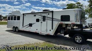 2023 Merhow 4 Horse Trailer Tour | 14' LQ, Dinette, Couch, Hay Rack! Sleep the Family!!! 