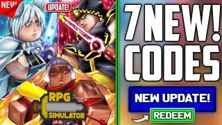 ️NEW UPDATE!️RPG SIMULATOR ROBLOX CODES 2023 - RPG SIMULATOR CODES 2023