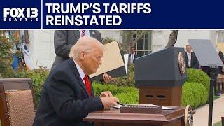 Federal appeals court reinstates Trump's tariffs | FOX 13 Seattle